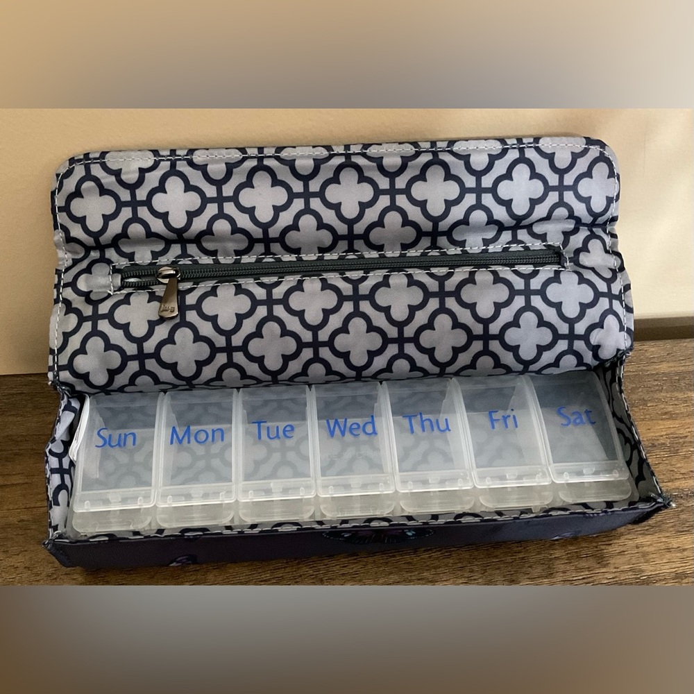 Lug Choo Choo XL Pill Case and Cover. Butterfly Grey. NWOT - Picture 5 of 8